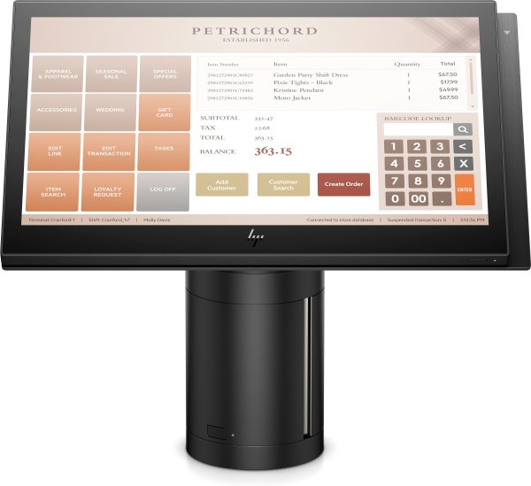 HP Engage One 145 i5-7300U 2.6 GHz All-in-One 35.6 cm (14") 1920 x 1080 pixels Touchscreen Black