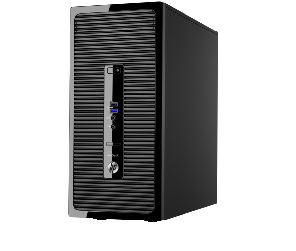 HP ProDesk 400 G3 Intel® Core™ i3 i3-6100 4 GB DDR4-SDRAM 500 GB HDD Windows 7 Professional Micro Tower PC Black