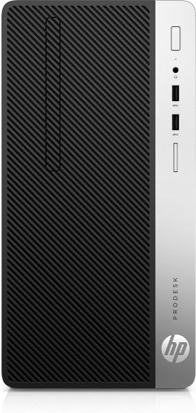 HP ProDesk 400 G5 Intel® Core™ i5 i5-8500 8 GB DDR4-SDRAM 256 GB SSD Windows 10 Pro Micro Tower PC Black, Silver