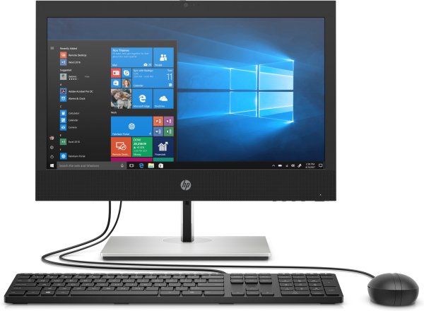 HP ProOne 440 G6 Intel® Core™ i3 i3-10100T 60.5 cm (23.8") 1920 x 1080 pixels Touchscreen All-in-One PC 8 GB DDR4-SDRAM 256 GB SSD Windows 10 Pro Wi-Fi 6 (802.11ax) Black