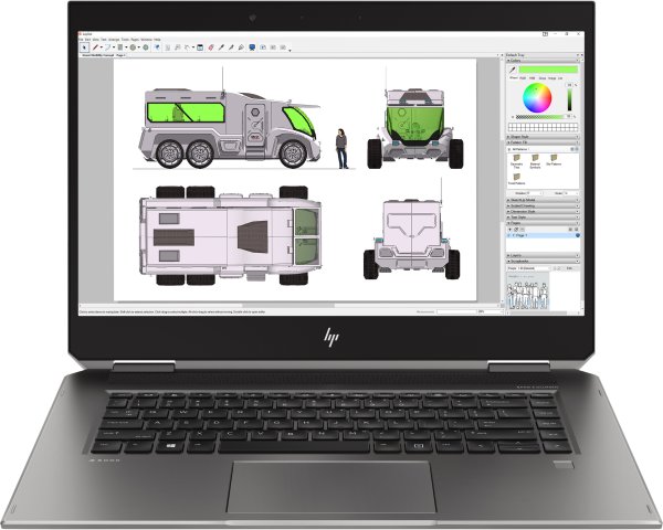 HP ZBook Studio x360 G5 Intel® Core™ i7 i7-8750H Mobile workstation 39.6 cm (15.6") Touchscreen Full HD 16 GB DDR4-SDRAM 512 GB SSD NVIDIA® Quadro® P1000 Wi-Fi 5 (802.11ac) Windows 10 Pro Silver