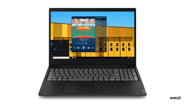 Lenovo IdeaPad S145 AMD Athlon 300U Laptop 39.6 cm (15.6") HD 4 GB DDR4-SDRAM 128 GB SSD Wi-Fi 5 (802.11ac) Windows 10 Home in S mode Black