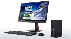 Lenovo ThinkCentre M700 Intel® Core™ i3 i3-6100T 4 GB DDR4-SDRAM 500 GB Hybrid-HDD Windows 7 Professional Mini PC Black