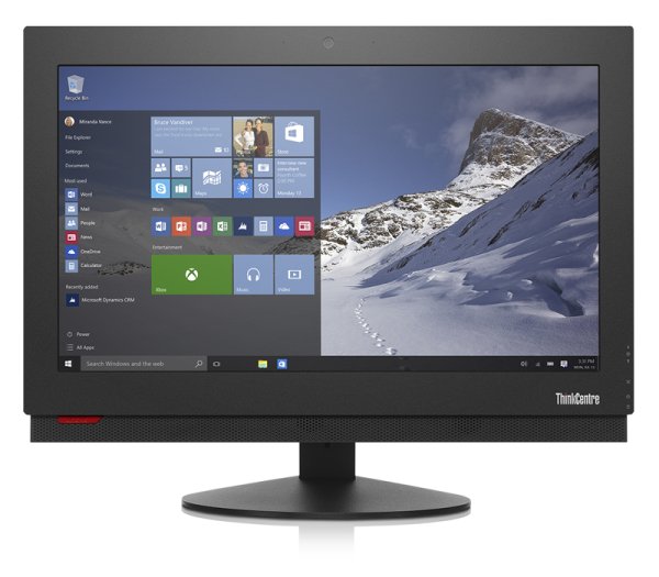 Lenovo ThinkCentre M700z Intel® Pentium® G4400T 50.8 cm (20") 1600 x 900 pixels All-in-One PC 4 GB DDR4-SDRAM 500 GB HDD Windows 10 Pro Black