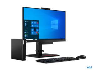 Lenovo ThinkCentre M70q Gen 2 Intel® Core™ i3 i3-10105T 8 GB DDR4-SDRAM 256 GB SSD Windows 11 Pro Mini PC Black