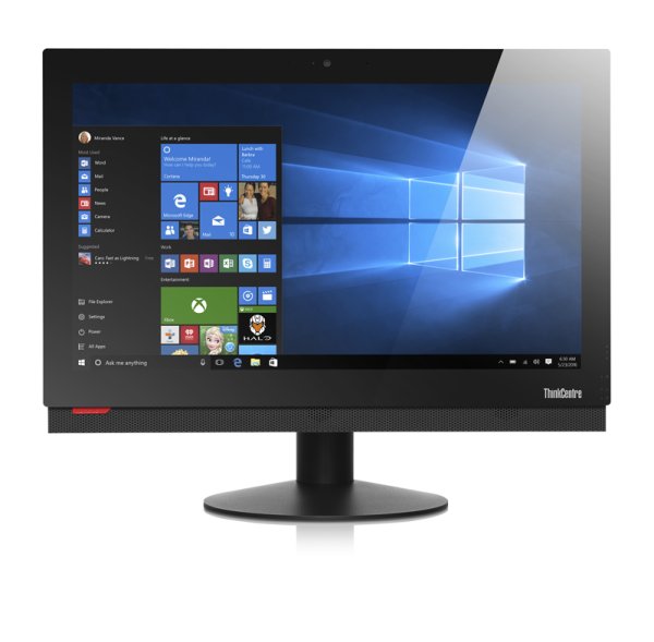 Lenovo ThinkCentre M810z Intel® Core™ i5 i5-7400 54.6 cm (21.5") 1920 x 1080 pixels Touchscreen All-in-One PC 8 GB DDR4-SDRAM 256 GB SSD Windows 10 Pro Wi-Fi 5 (802.11ac) Black