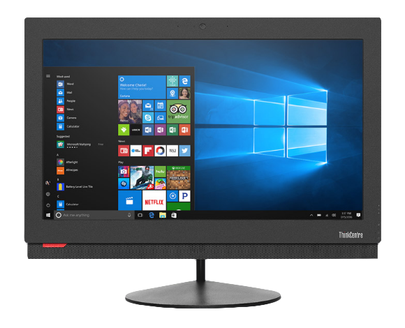 Lenovo ThinkCentre M810z Intel® Core™ i5 i5-7400 54.6 cm (21.5") 1920 x 1080 pixels All-in-One PC 4 GB DDR4-SDRAM 500 GB HDD Windows 10 Pro Wi-Fi 5 (802.11ac) Black