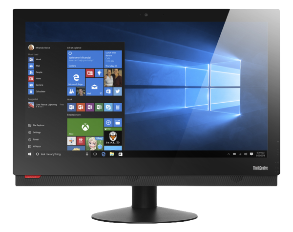 Lenovo ThinkCentre M910z Intel® Core™ i7 i7-7700 60.5 cm (23.8") 1920 x 1080 pixels Touchscreen All-in-One PC 8 GB DDR4-SDRAM 256 GB SSD Windows 10 Pro Wi-Fi 5 (802.11ac) Black