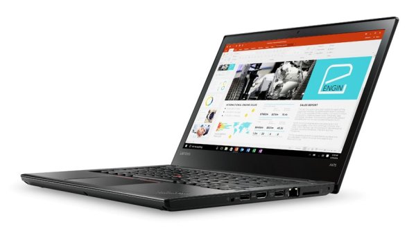 Lenovo ThinkPad A475 AMD PRO A12 A12-9800B Laptop 35.6 cm (14") 8 GB DDR4-SDRAM 256 GB SSD Wi-Fi 5 (802.11ac) Windows 10 Pro Black