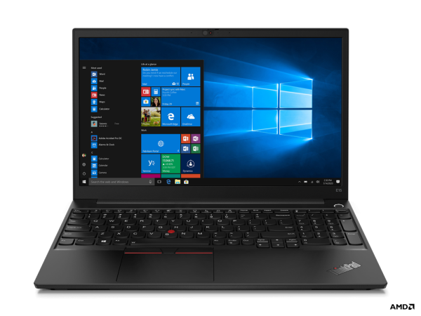 Lenovo ThinkPad E15 AMD Ryzen™ 5 4500U Laptop 39.6 cm (15.6") Full HD 8 GB DDR4-SDRAM 256 GB SSD Wi-Fi 6 (802.11ax) Windows 10 Pro Black