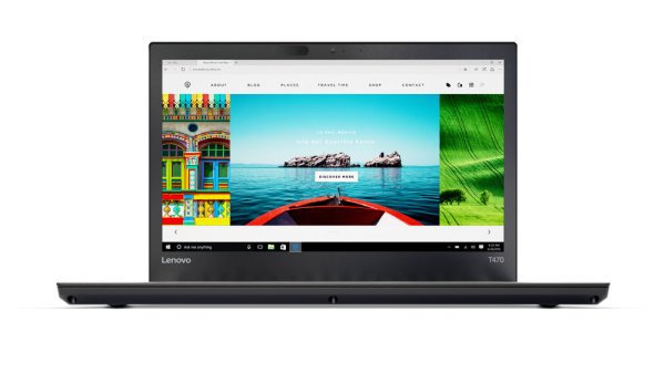 Lenovo ThinkPad T470 Intel® Core™ i7 i7-6500U Laptop 35.6 cm (14") 8 GB DDR4-SDRAM 256 GB SSD Wi-Fi 5 (802.11ac) Windows 10 Pro Black