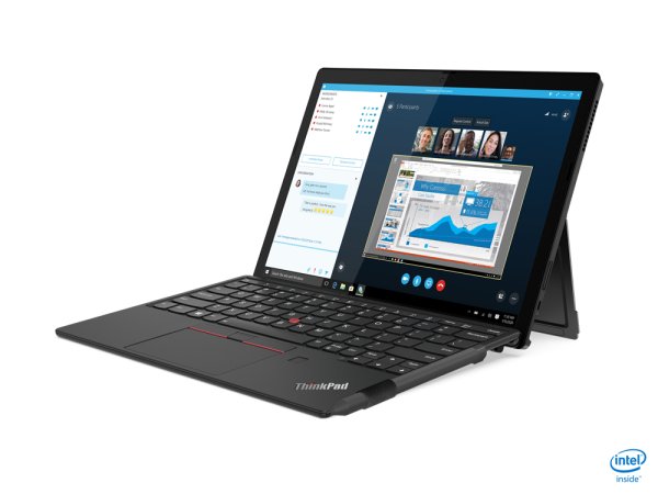 Lenovo ThinkPad X12 Detachable Intel® Core™ i5 i5-1130G7 Hybrid (2-in-1) 31.2 cm (12.3") Touchscreen Full HD+ 8 GB LPDDR4x-SDRAM 256 GB SSD Wi-Fi 6 (802.11ax) Windows 10 Pro UK English Black