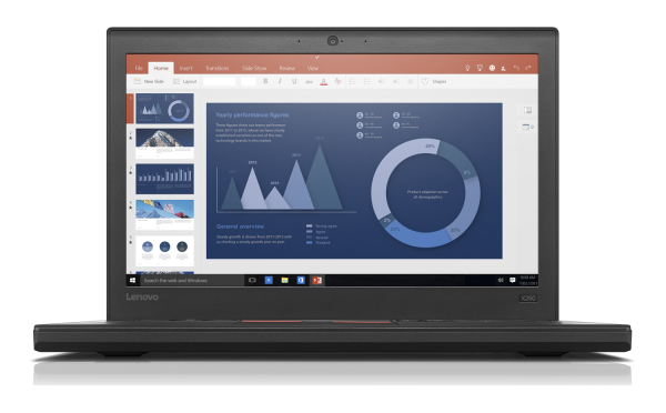 Lenovo ThinkPad X260 Intel® Core™ i7 i7-6600U Laptop 31.8 cm (12.5") HD 8 GB DDR4-SDRAM 256 GB SSD Wi-Fi 5 (802.11ac) Windows 10 Pro Black