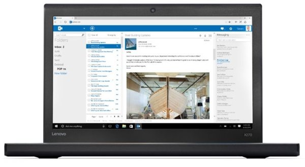 Lenovo ThinkPad X270 Laptop 31.8 cm (12.5") 8 GB DDR4-SDRAM 256 GB SSD Windows 10 Black