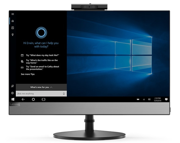Lenovo V530 Intel® Core™ i5 i5-8400T 54.6 cm (21.5") 1920 x 1080 pixels All-in-One PC 8 GB DDR4-SDRAM 1 TB HDD Windows 10 Home Wi-Fi 5 (802.11ac) Black