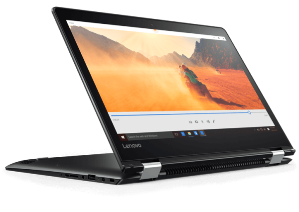 Lenovo Yoga 510 Intel® Pentium® 4405U Hybrid (2-in-1) 35.6 cm (14") Touchscreen HD 4 GB DDR4-SDRAM 1 TB HDD Windows 10 Home Black