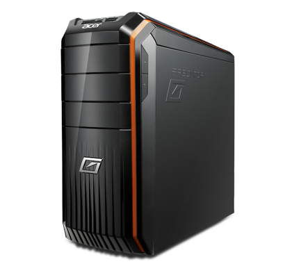 Acer Predator G3-605 Intel® Core™ i5 i5-4590 16 GB DDR3-SDRAM 2 TB HDD+SSD NVIDIA® GeForce® GTX 645 Windows 8.1 PC Black, Orange