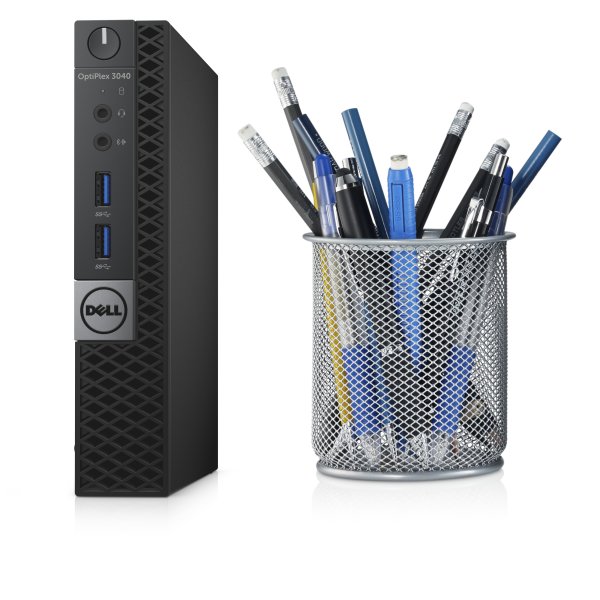 DELL OptiPlex 3040 Intel® Core™ i3 i3-6100T 4 GB DDR3L-SDRAM 128 GB SSD Windows 7 Professional Mini PC Black