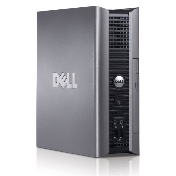 DELL OptiPlex 760 Intel® Core™2 Duo E7400 2 GB DDR2-SDRAM 250 GB HDD Windows Vista Business SFF PC Black