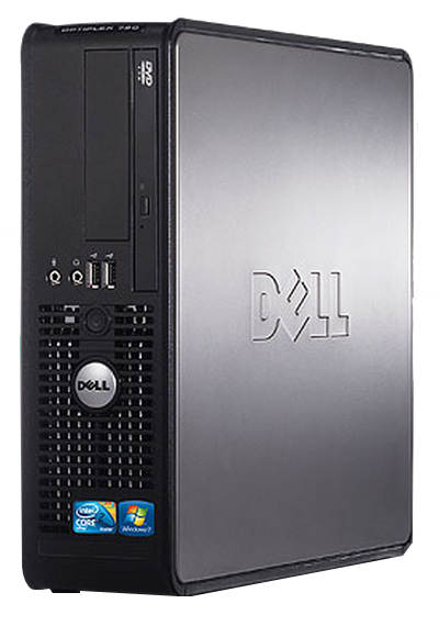 DELL OptiPlex 780 Intel® Core™2 Duo E8400 4 GB DDR3-SDRAM 160 GB HDD Windows 7 Professional SFF PC Black
