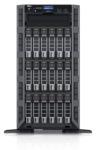 Intel Xeon E5-2640 v4, 32GB (DDR4), 16 x 2.5", 300GB (HDD), Matrox G200 (16MB), DVD±RW, RAID 0/1/5/6/10/50/60 (PERC H730P), iDRAC8 Express, 5 x USB 2.0, 3 x USB 3.0, 2 x LAN, 1 x Serial, 2 x VGA, 37.57 kg