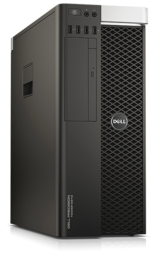 Precision T5810 - Intel Xeon E5-1620v3 (3.50 GHz, 10MB), 8GB (2x4GB) 2133MHz DDR4 ECC, 500GB (7200RPM) SATA, DVD±RW, Gigabit Ethernet, Windows 7 Professional 64-bit