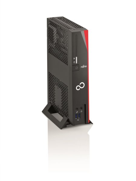 Fujitsu ESPRIMO A525-L AMD G GX-217GA 4 GB DDR3-SDRAM 320 GB HDD Windows 7 Professional Desktop PC Black, Red