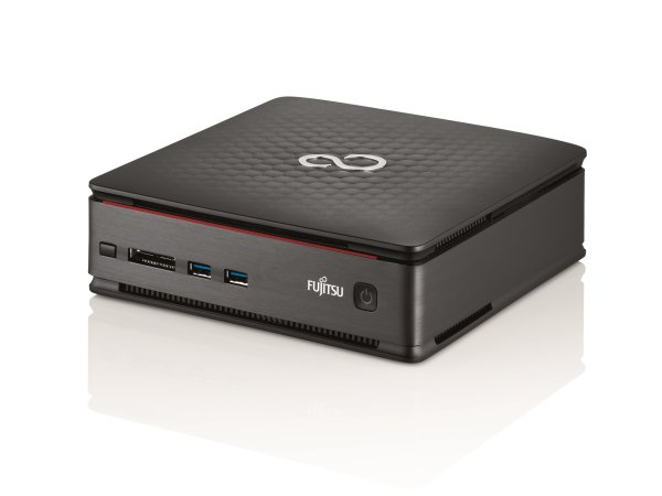 Fujitsu ESPRIMO Q520 Intel® Core™ i3 i3-4130T 4 GB DDR3-SDRAM 500 GB HDD Windows 7 Professional Mini PC Black