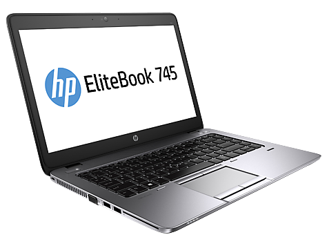 HP EliteBook 745 G2 AMD PRO A6 PRO A6-7050B Laptop 35.6 cm (14") HD+ 4 GB DDR3L-SDRAM 128 GB SSD Windows 7 Professional Black, Silver