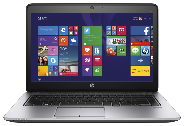 HP EliteBook 840 G1 Intel® Core™ i7 i7-4600U Laptop 35.6 cm (14") Full HD 8 GB DDR3L-SDRAM 256 GB SSD AMD Radeon HD 8750M Wi-Fi 5 (802.11ac) Windows 7 Professional Black, Silver