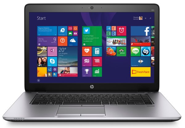 HP EliteBook 850 G1 Intel® Core™ i5 i5-4300U Laptop 39.6 cm (15.6") 4 GB DDR3-SDRAM 500 GB HDD+SSD Wi-Fi 4 (802.11n) Windows 7 Professional Black, Silver