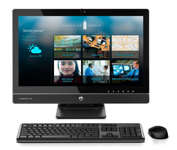 HP EliteOne 800 G1 Intel® Core™ i5 i5-4690S 58.4 cm (23") Touchscreen All-in-One PC 4 GB DDR3-SDRAM 500 GB HDD Windows 7 Professional Wi-Fi 4 (802.11n) Black