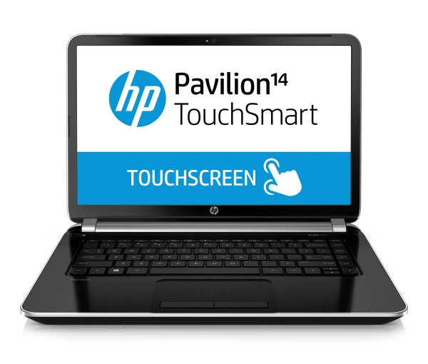 HP Pavilion TouchSmart 14-n206sa Intel® Core™ i3 i3-3217U Laptop 35.6 cm (14") Touchscreen HD 4 GB DDR3L-SDRAM 500 GB HDD Wi-Fi 4 (802.11n) Windows 8.1 Black, Silver
