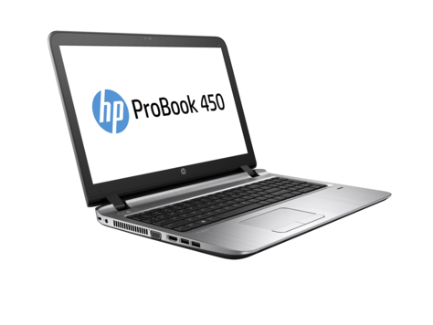 HP ProBook 450 G2 Intel® Core™ i3 i3-5010U Laptop 39.6 cm (15.6") HD 4 GB DDR3L-SDRAM 128 GB SSD Windows 7 Professional Black, Grey