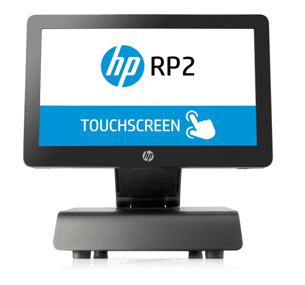 HP RP2 Einzelhandelssystem, Modell 2000 (ENERGY STAR) J1900 2 GHz All-in-One 35.6 cm (14") 1366 x 768 pixels Touchscreen Black