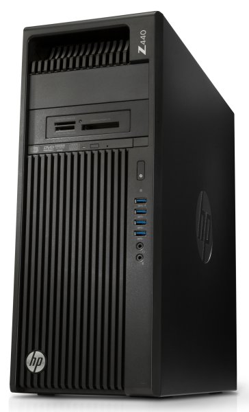 HP Z440 Intel Xeon E5 v3 E5-1650V3 8 GB DDR4-SDRAM 256 GB SSD Windows 7 Professional Mini Tower Workstation Black