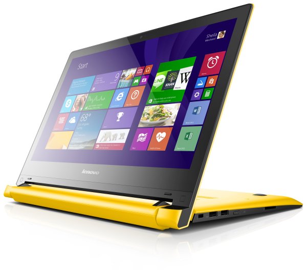 Lenovo IdeaPad Flex 2 14 Intel® Core™ i3 i3-4010U Laptop 35.6 cm (14") Touchscreen 4 GB DDR3L-SDRAM 500 GB Hybrid-HDD Windows 8.1 Yellow