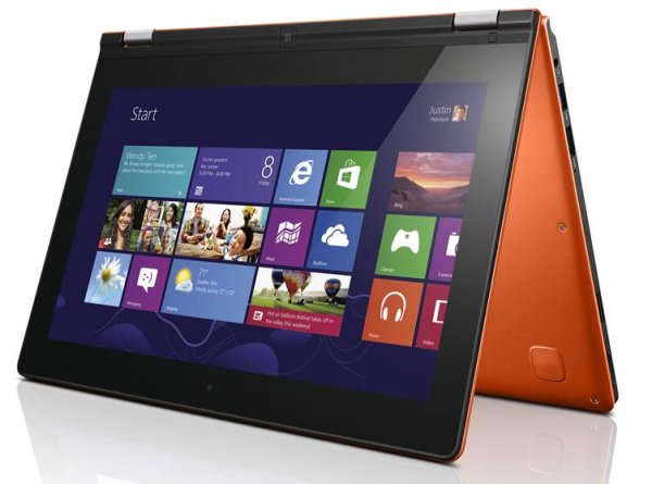 Lenovo IdeaPad Yoga 11s Intel® Core™ i3 i3-4020Y Hybrid (2-in-1) 29.5 cm (11.6") Touchscreen 4 GB DDR3L-SDRAM 128 GB SSD Windows 8 Orange