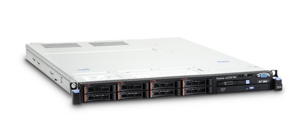 System x 3530 M4, 1U, Intel Xeon Processor E5-2420 v2, 8GB DDR3 1600MHz, Raid M1115, 8 x 2.5" Hot swap SATA/SAS, Matrox G200eR2, 2 x GbE, 1 x 460W redundant hot-swap