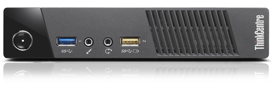 Lenovo ThinkCentre M93p Intel® Core™ i5 i5-4570T 4 GB DDR3-SDRAM 128 GB SSD Windows 7 Professional USFF PC Black