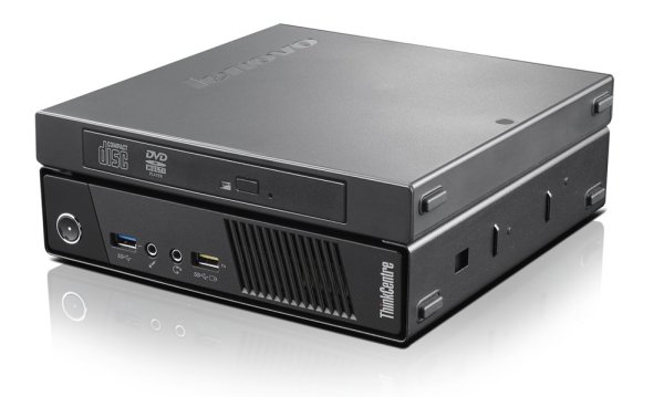Lenovo ThinkCentre M93p Intel® Core™ i7 i7-4785T 4 GB DDR3-SDRAM 128 GB SSD Windows 7 Professional Mini PC PC Black