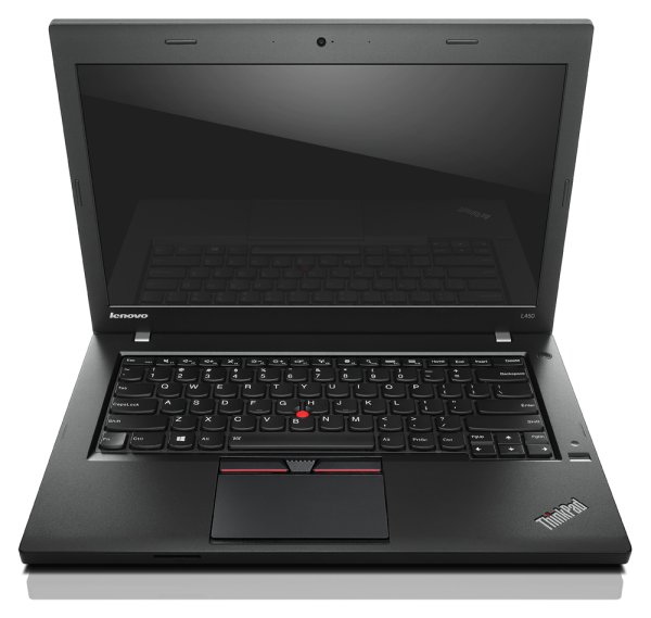 Lenovo ThinkPad L450 Intel® Core™ i3 i3-5005U Laptop 35.6 cm (14") 4 GB DDR3L-SDRAM 500 GB HDD Wi-Fi 5 (802.11ac) Windows 7 Professional Black