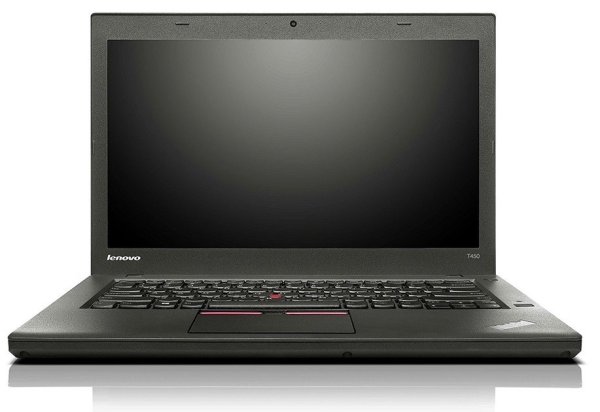 Lenovo ThinkPad T450 Intel® Core™ i5 i5-5300U Laptop 35.6 cm (14") HD+ 8 GB DDR3L-SDRAM 256 GB SSD Wi-Fi 5 (802.11ac) Windows 7 Professional Black
