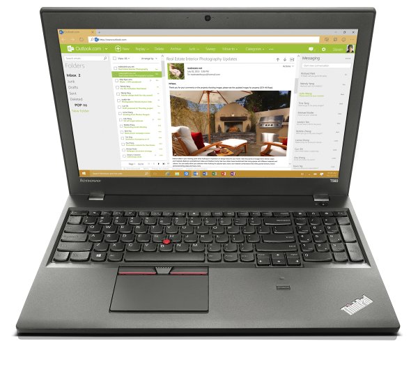 Lenovo ThinkPad T560 Intel® Core™ i7 i7-6600U Laptop 39.6 cm (15.6") Full HD 8 GB DDR3L-SDRAM 256 GB SSD Wi-Fi 5 (802.11ac) Windows 7 Professional Black