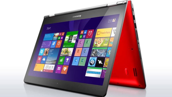 Lenovo Yoga 500 AMD A8 A8-7410 Hybrid (2-in-1) 35.6 cm (14") Touchscreen HD 8 GB DDR3-SDRAM 1 TB HDD Windows 10 Red