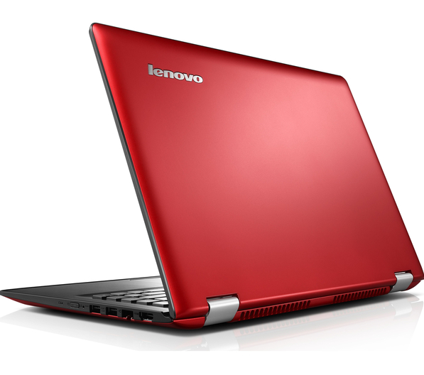 Lenovo Yoga 500 Intel® Pentium® 3825U Hybrid (2-in-1) 35.6 cm (14") Touchscreen 8 GB DDR3L-SDRAM 1 TB HDD Windows 10 Home Black, Red
