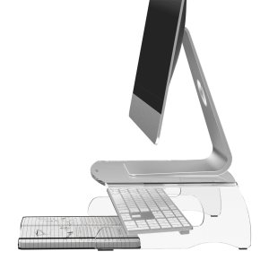 Addit monitor riser 550, clear acrylic