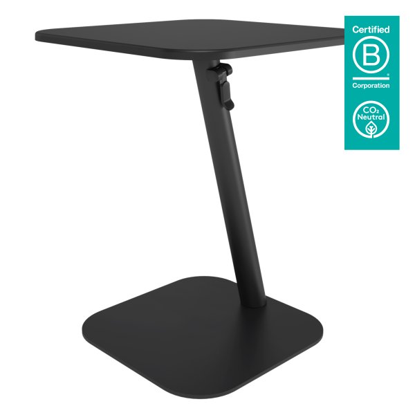 Laptop Table, Black, 480 x 480 x 555/755 mm