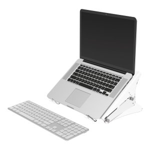 Addit notebook riser - adjustable 450, clear acrylic