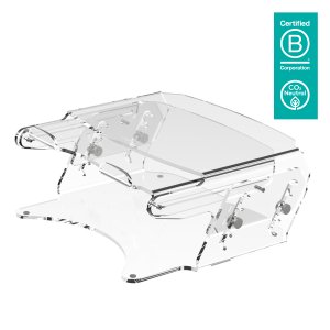 Addit monitor riser - adjustable 570, clear acrylic